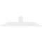 Ekena Millwork Portland Architectural Grade PVC Gable Bracket, 60"W x 15"H x 2"D x 6"F, 6/12 Pitch GBP060X15X0206POR00 - alternate 5